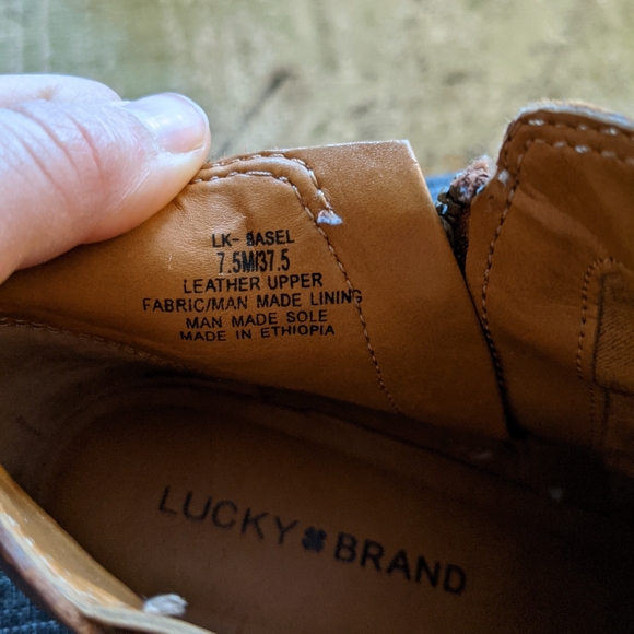 Lucky Brand cognac booties - Picture 2 of 6